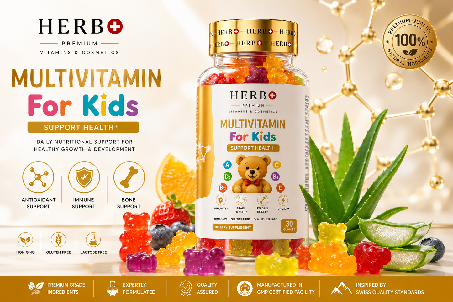 Multivitamin-Fruchtgummis für Kinder