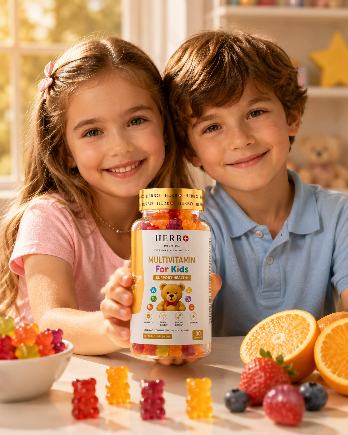 Multivitamin-Fruchtgummis für Kinder